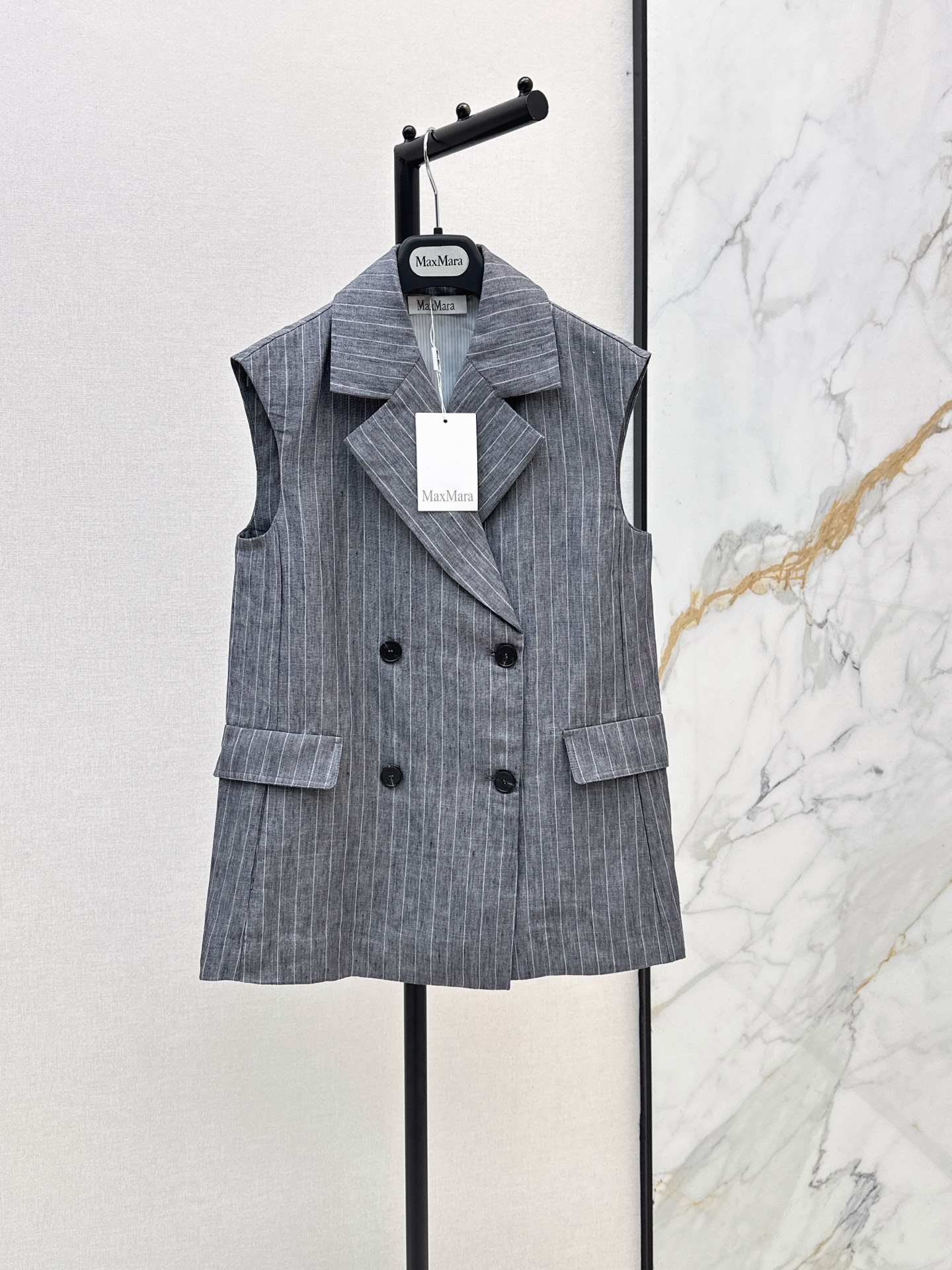 Max New Striped suit vest
