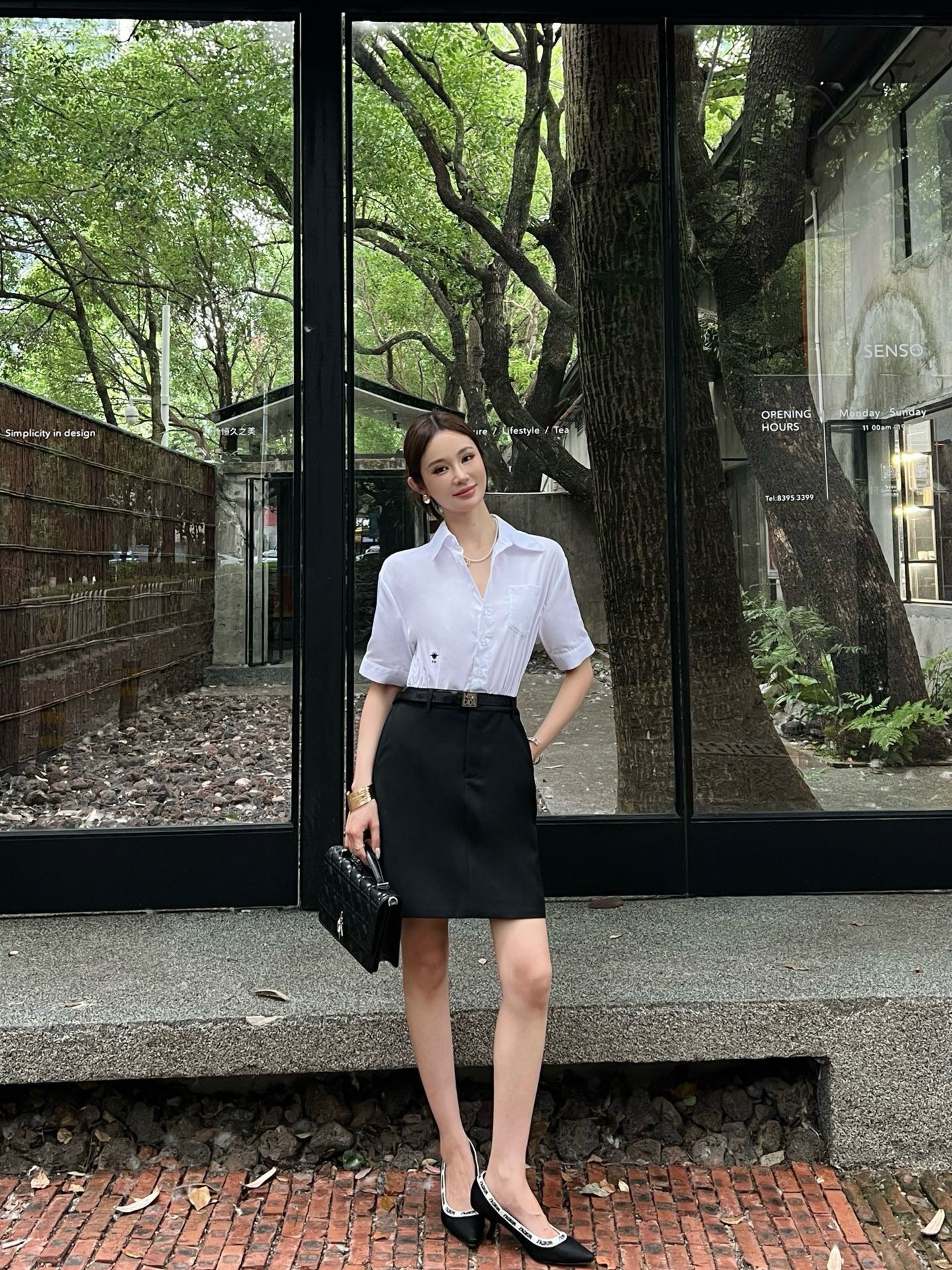 CD New belted shirt dress