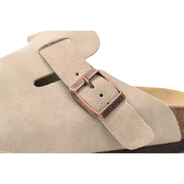Birkenstock Boston Soft Footbed Suede Nude 1021003