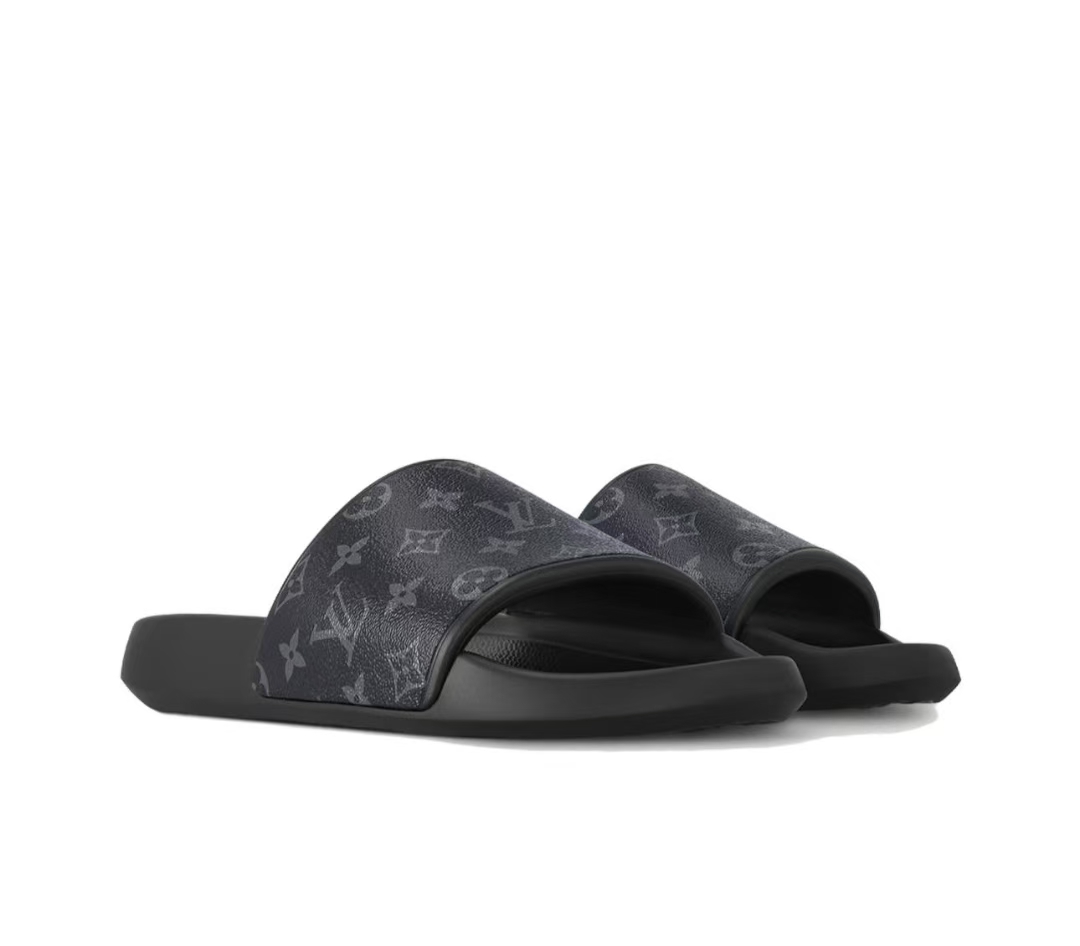 Pkkicks God Batch Louis Vuitton Waterfront Mule 'Black Monogram'