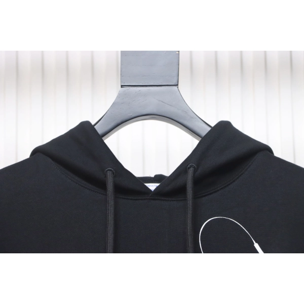 Off-white Ink-splashed arrow twill oil painting graffiti hoodie