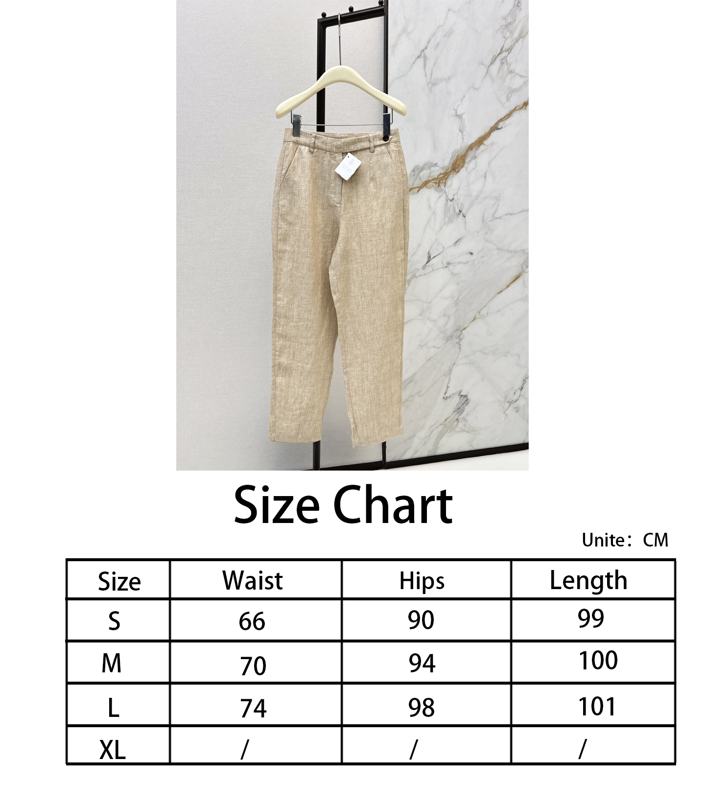 Brun New linen suit pants