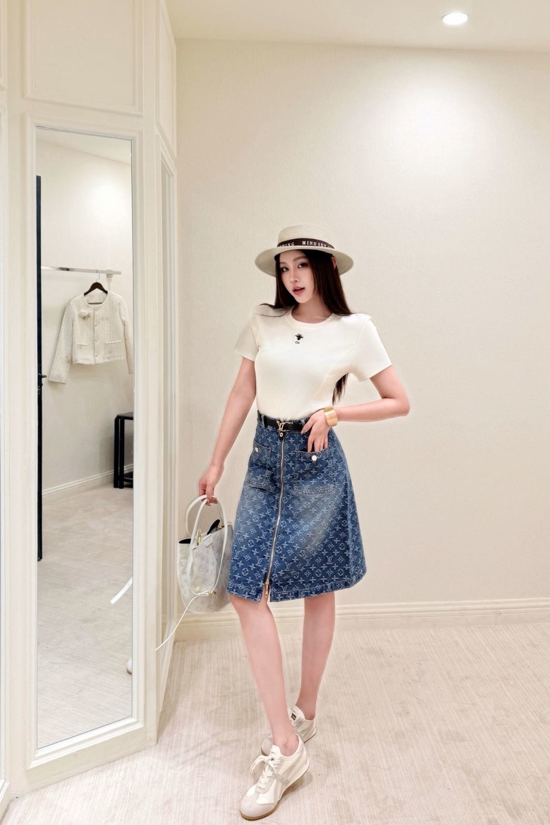 Louis New denim skirt