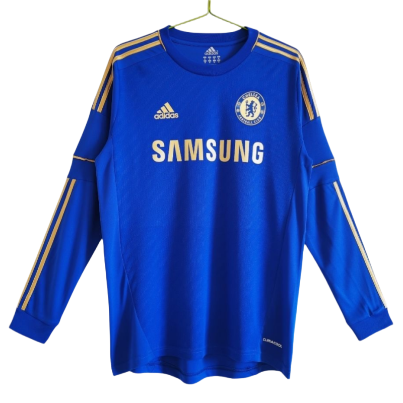 Chelsea Home Retro Long Sleeve Shirt Soccer Jersey 12-13