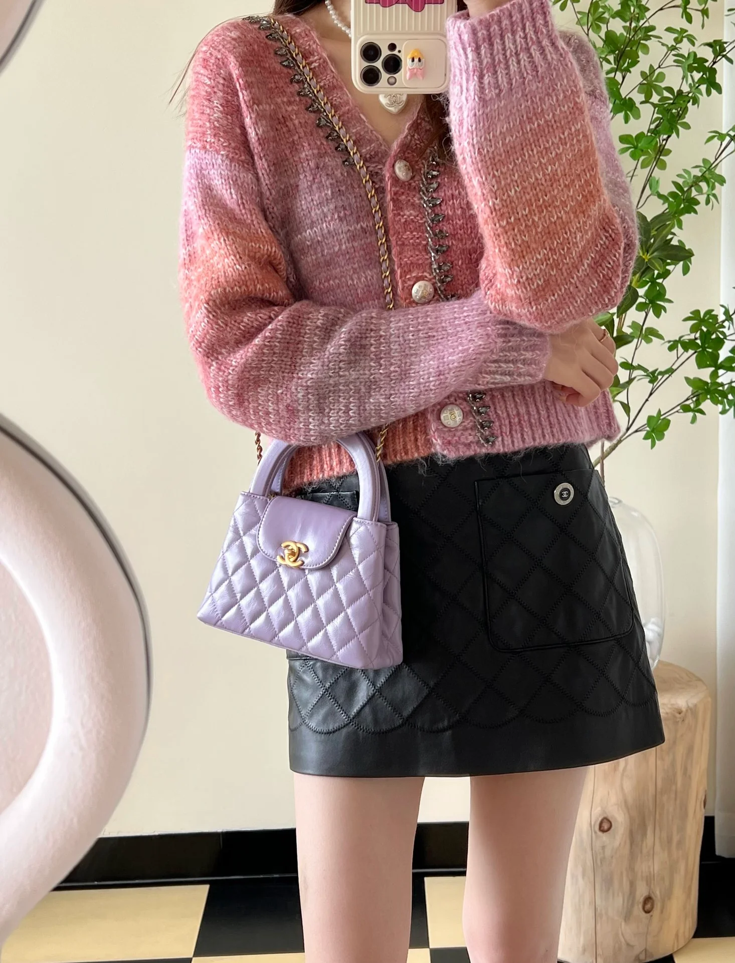 Chan New 24p kelly Hand chain bag