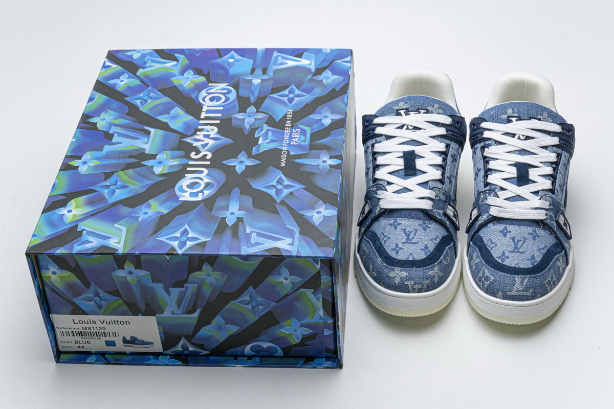 Pkkicks God Batch LOUIS VUITTON 20ss Trainer Blue Denim