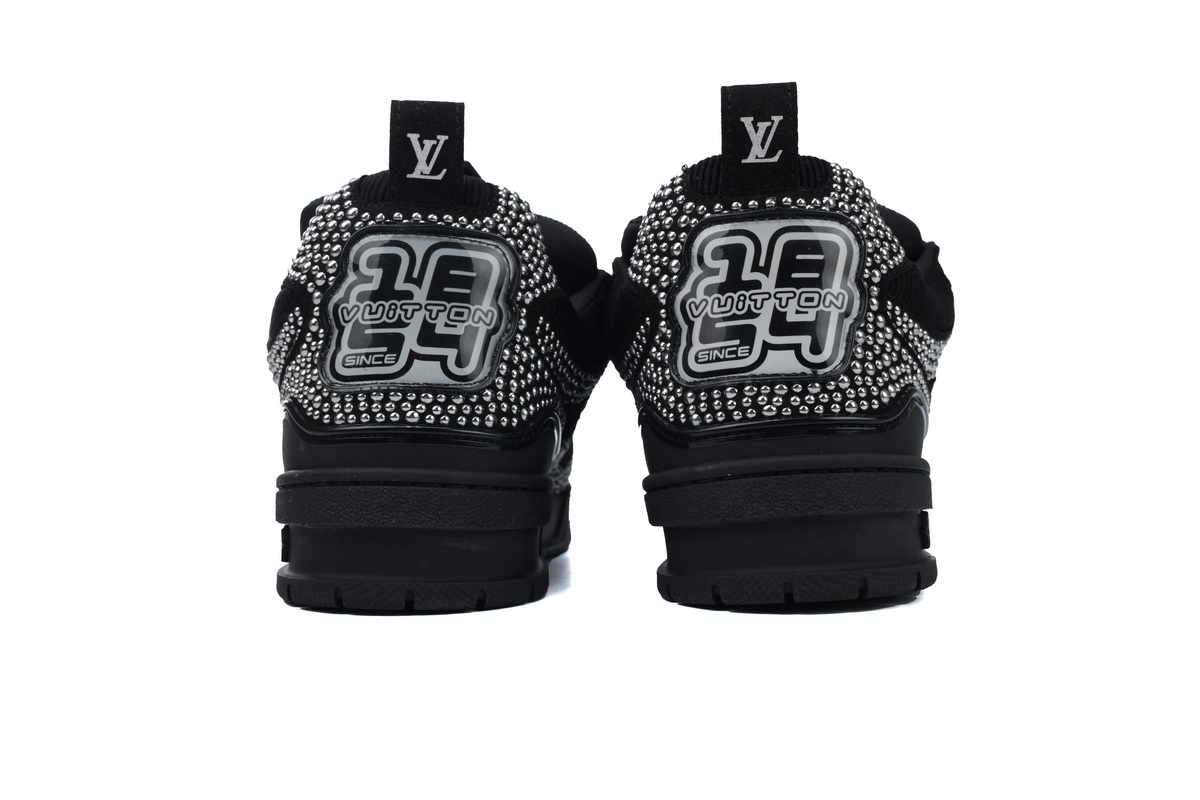 Pkkicks God Batch Louis Vuitton Skate Trainer Black Swarovski Monogran 1ABMHV