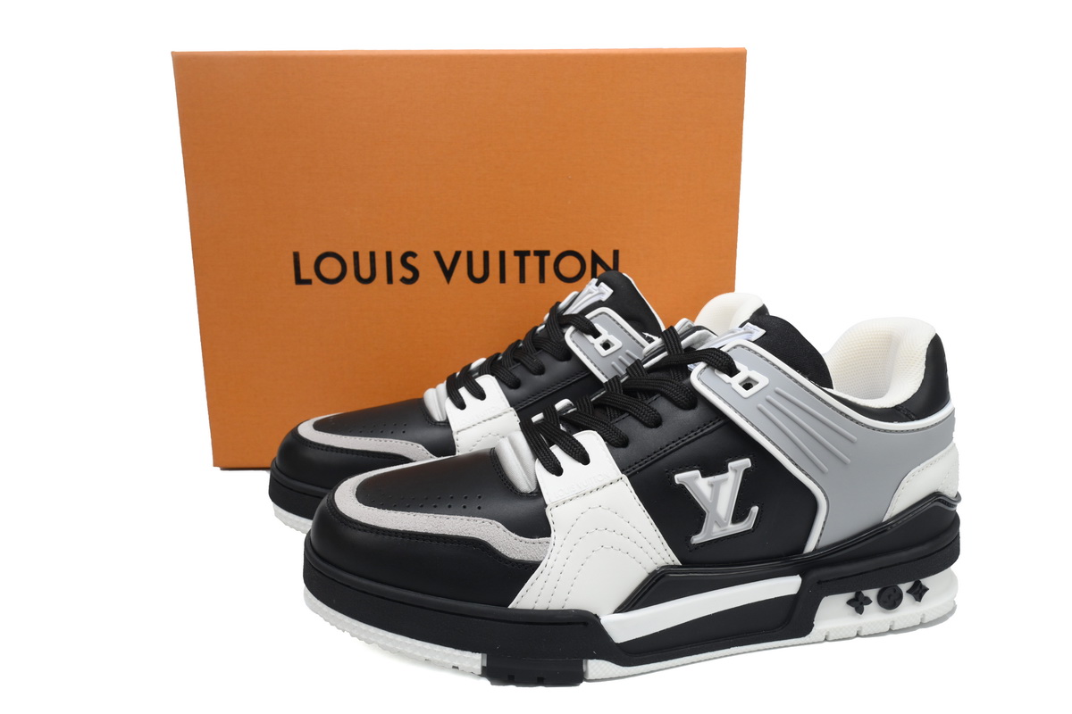 Pkkicks God Batch LOUIS VUITTON Trainer Black and gray