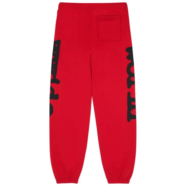 Sp5der Beluga Sweatpants 'RedBlack'