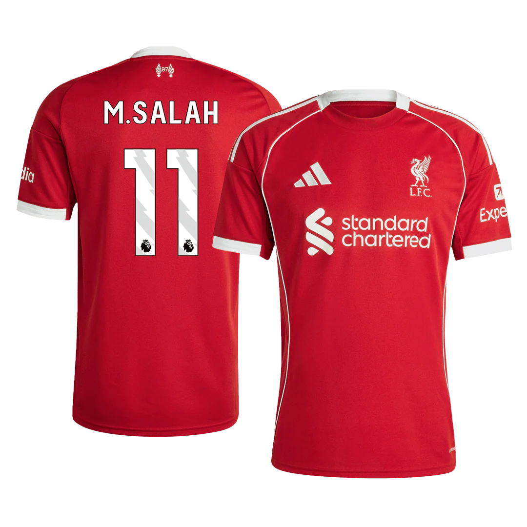 M.SALAH #11 Liverpool Home Soccer Jersey 2025/26