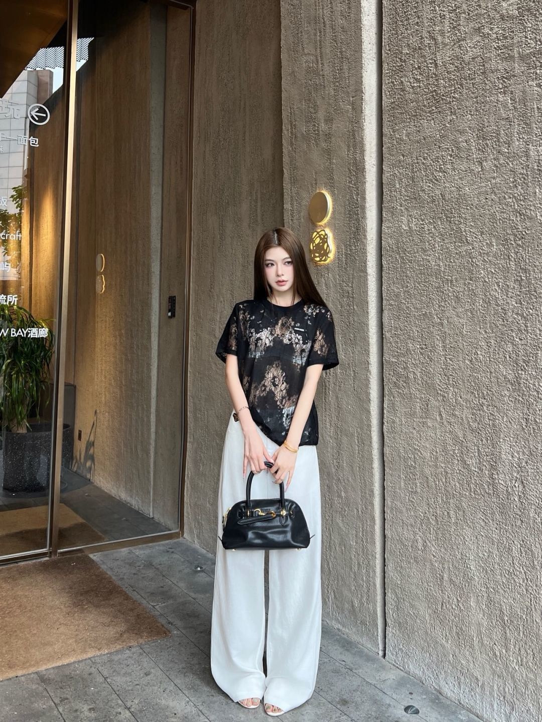 Miu New lace t-shirt