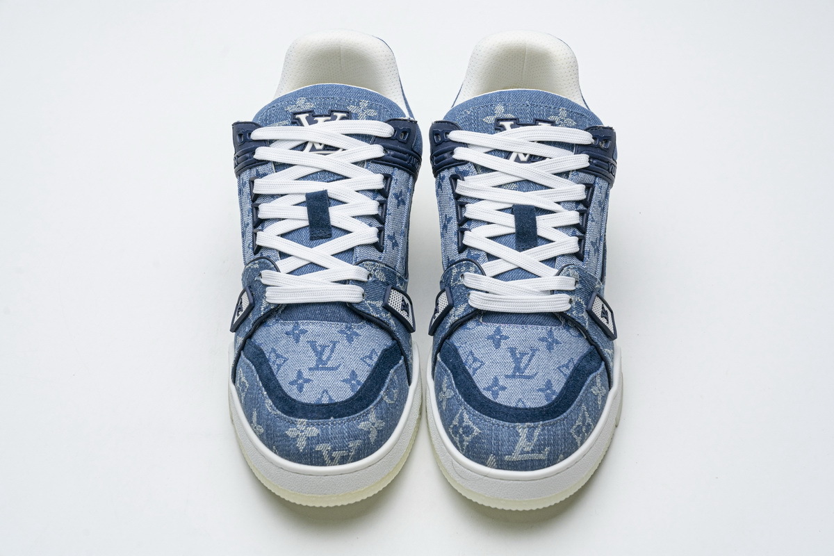 Pkkicks God Batch LOUIS VUITTON 20ss Trainer Blue Denim