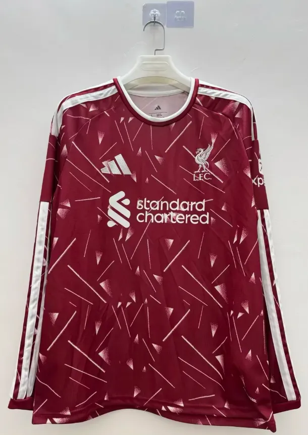Liverpool Home Long Sleeve Jersey Fan Version 26/27 1:1 Thai Quality