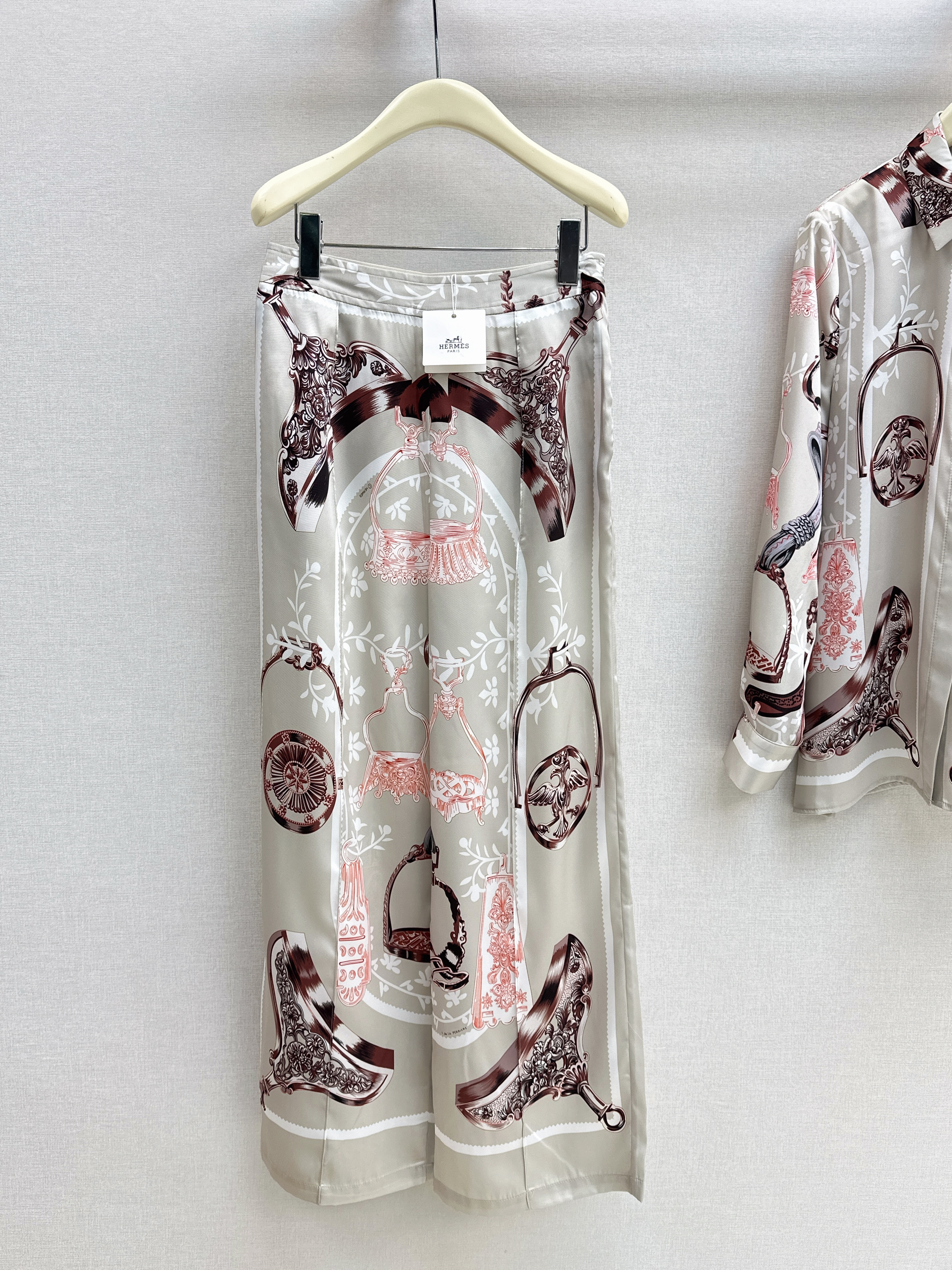 Herm New print silk pants