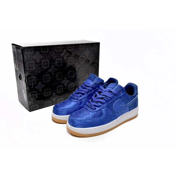CLOT x Nike Air Force 1 Low Premium Blue Silk CJ5290-400