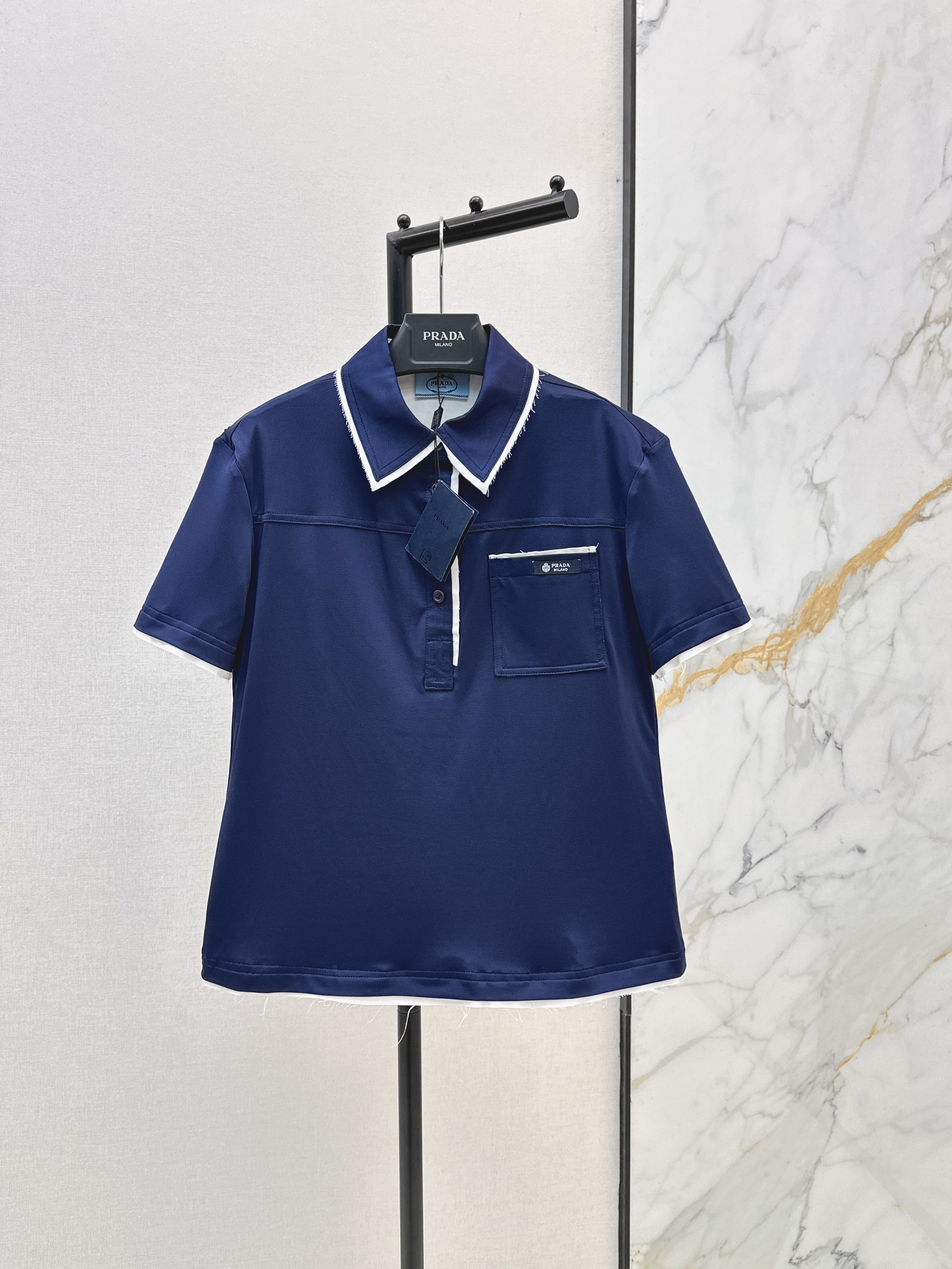 Pra New patchwork polo t-shirt
