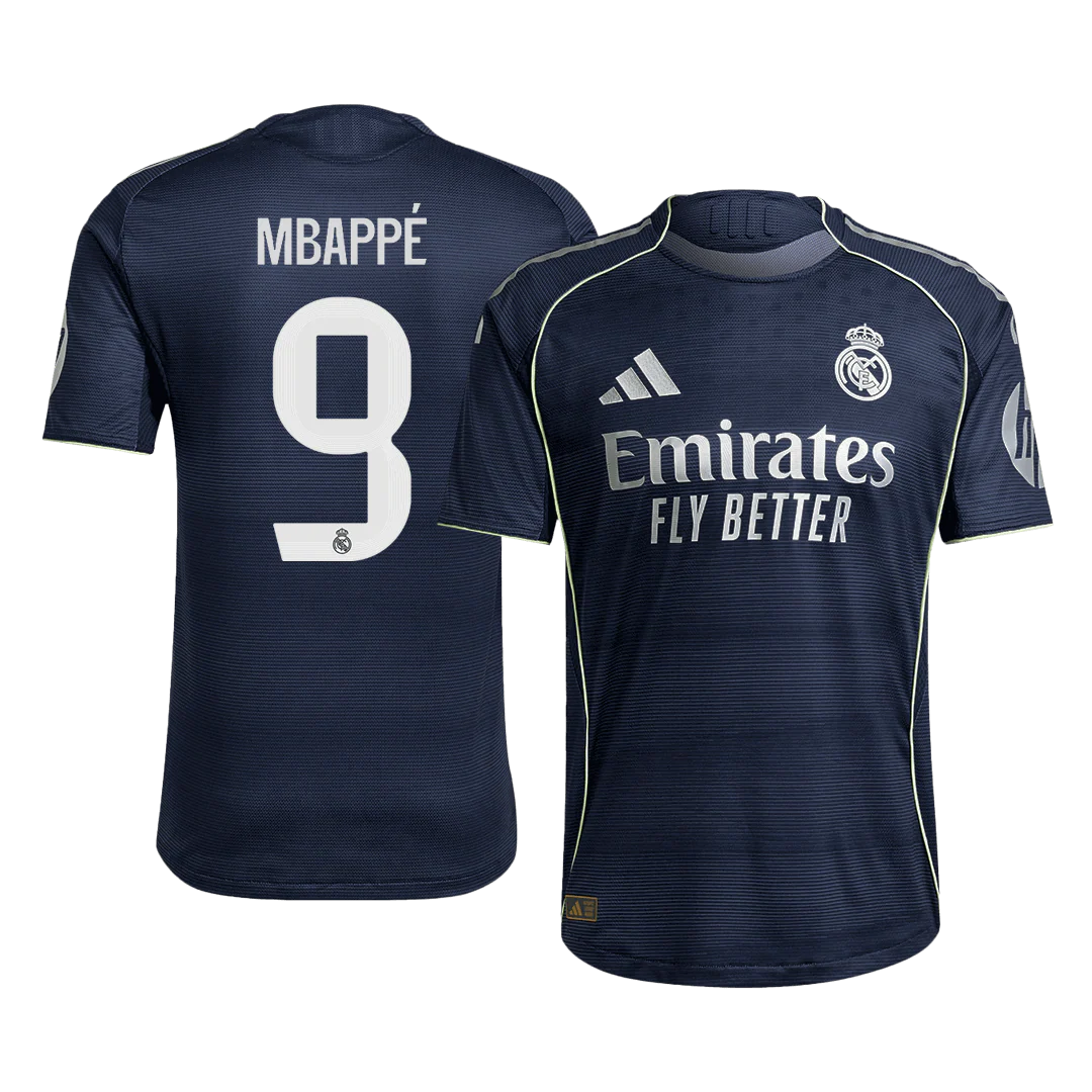 MBAPPÉ #9 Real Madrid Away Player Version Soccer Jersey 2025/26