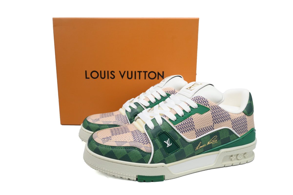 Pkkicks God Batch LOUIS VUITTON Trainer White Green