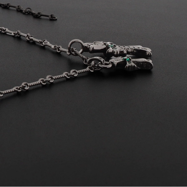 Chrome Hearts Necklace  Baltic Grown/ Black