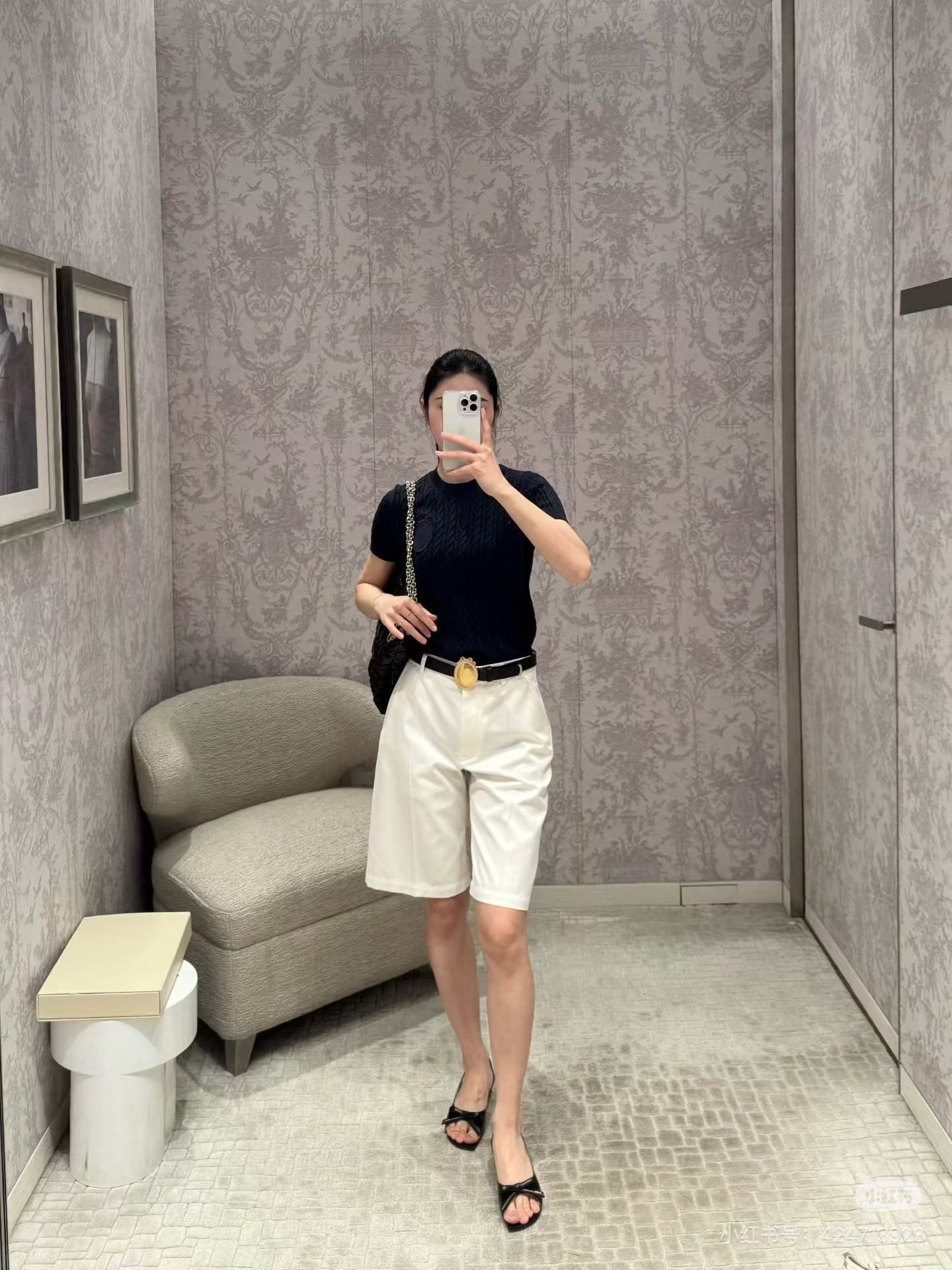 CD New knitted short-sleeve sweater