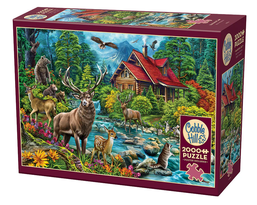 Red-Roofed Cabin | 2000 Piece