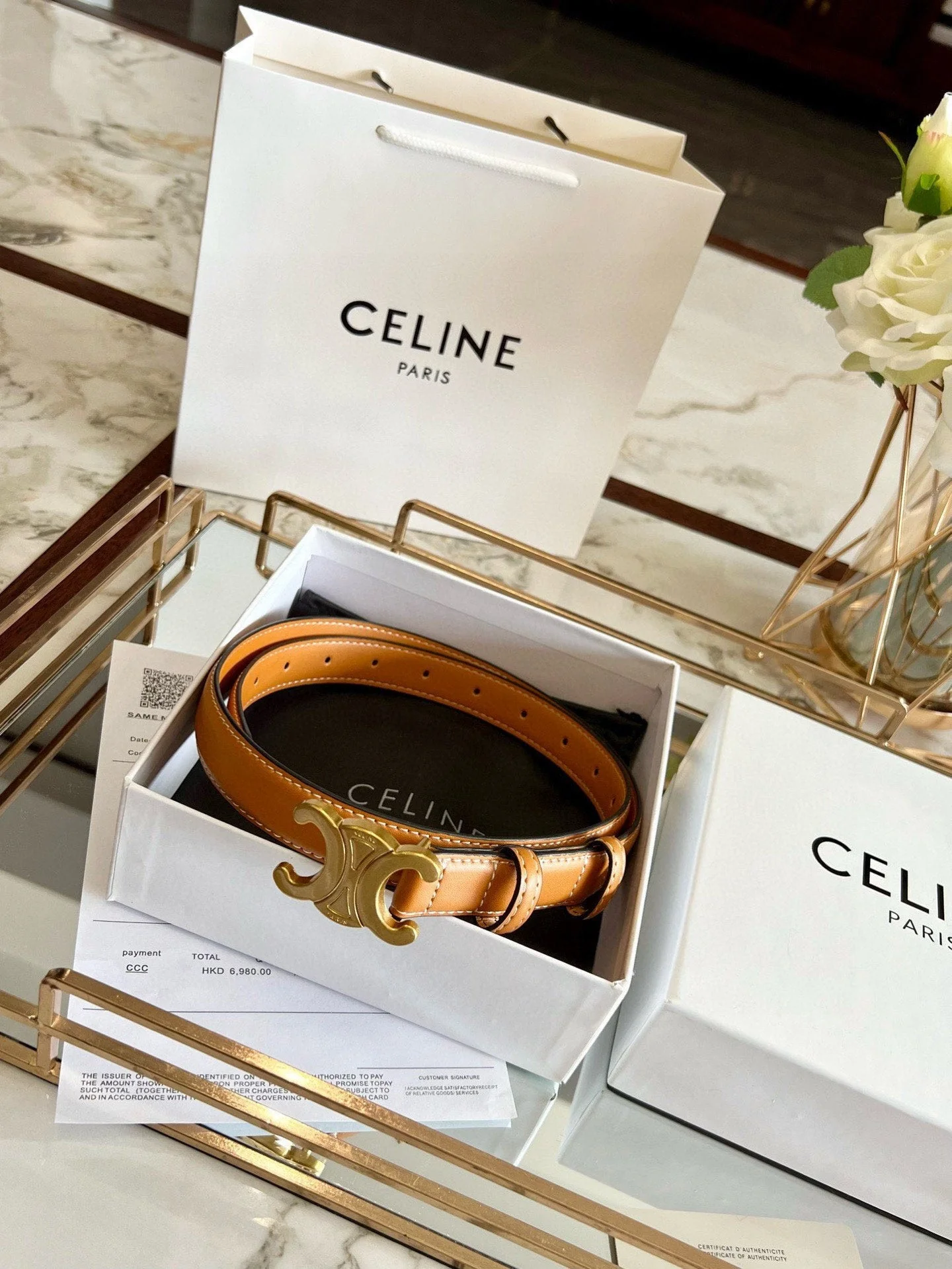 Celi New calfskin women's belt