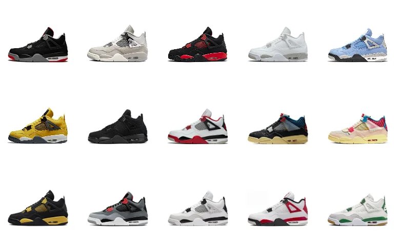 Air Jordan 4 Retro multi-color collection