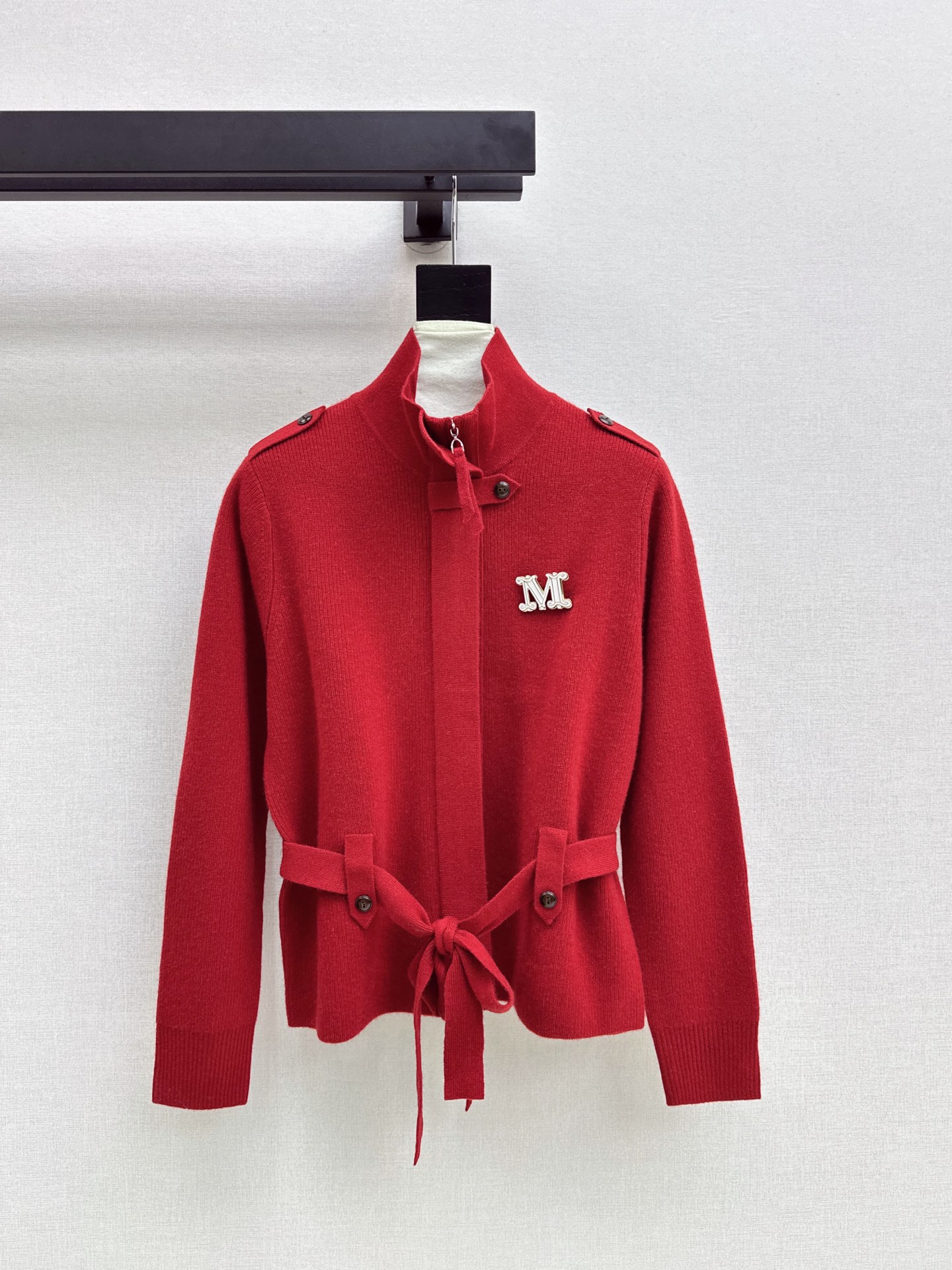 Max New Stand-collar cardigan