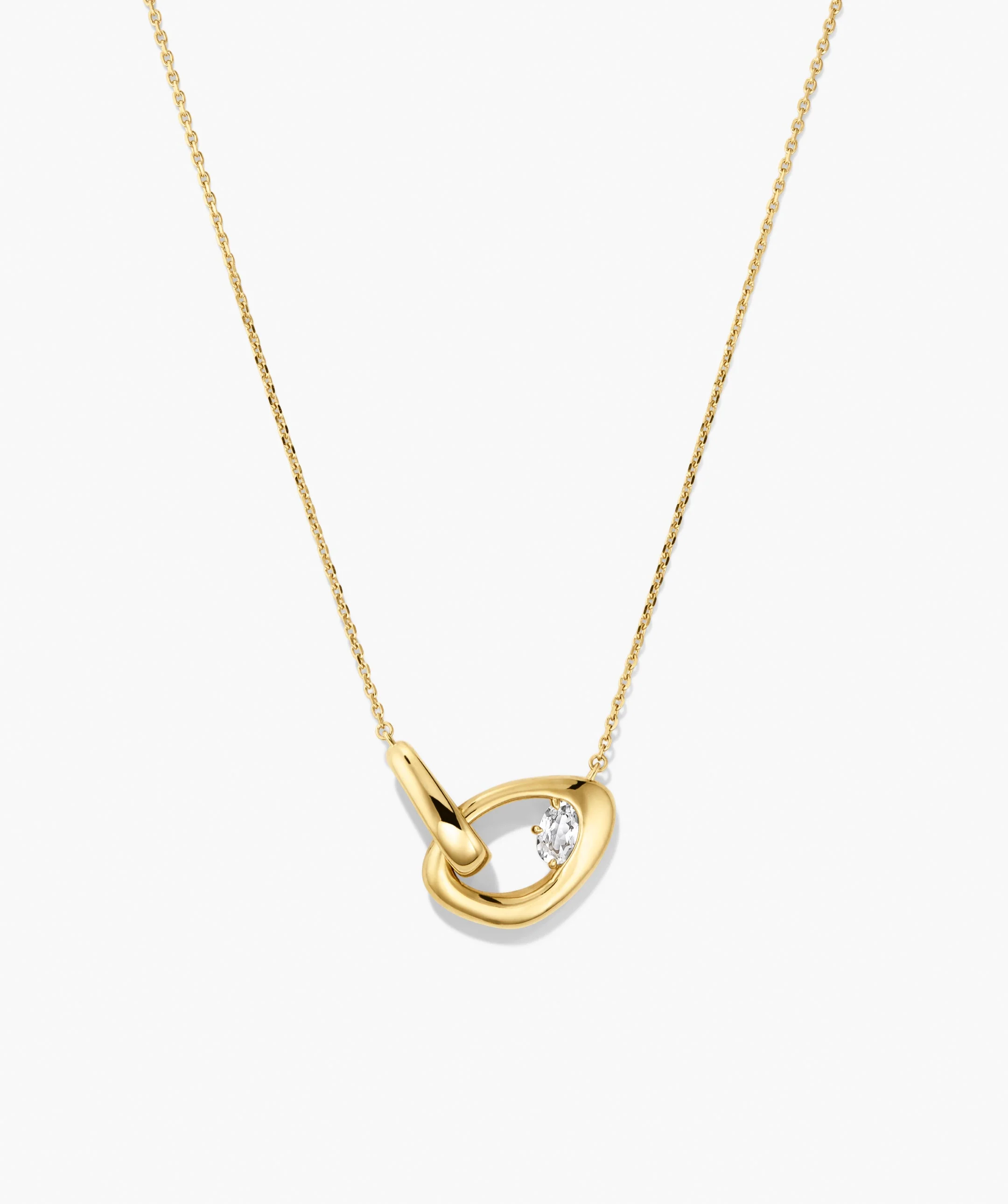 Organic Dôme Curve Gemstone Necklace