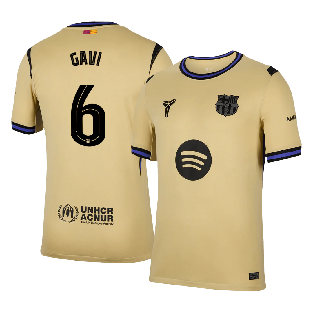 GAVI #6 Barcelona Away Soccer Jersey 2025/26 - UCL