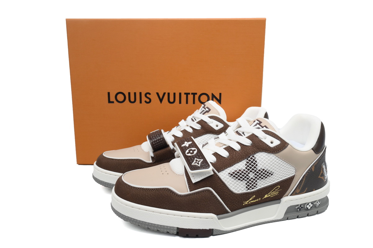 Pkkicks God Batch LOUIS VUITTON Trainer Coffee