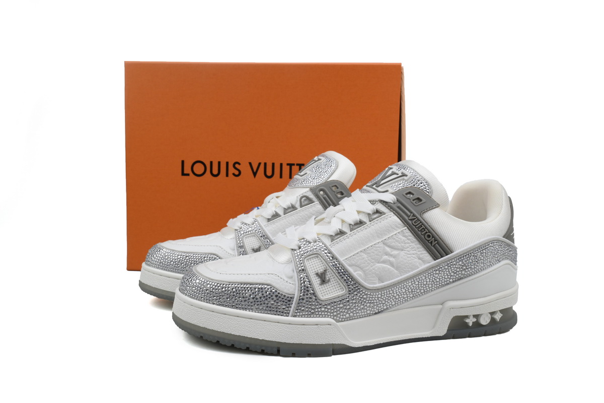 Pkkicks God Batch LOUIS VUITTON Trainer Grey white