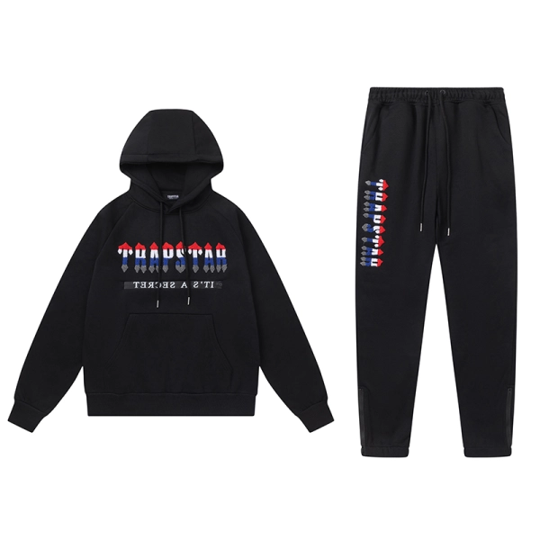 Trapstar Hoodie Tracksuit-8851 Black