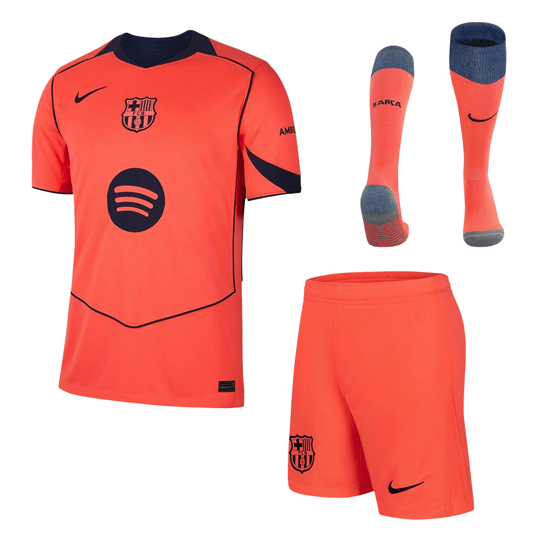 Barcelona Third Away Full Kit - Jersey+shorts+Socks 2025/26
