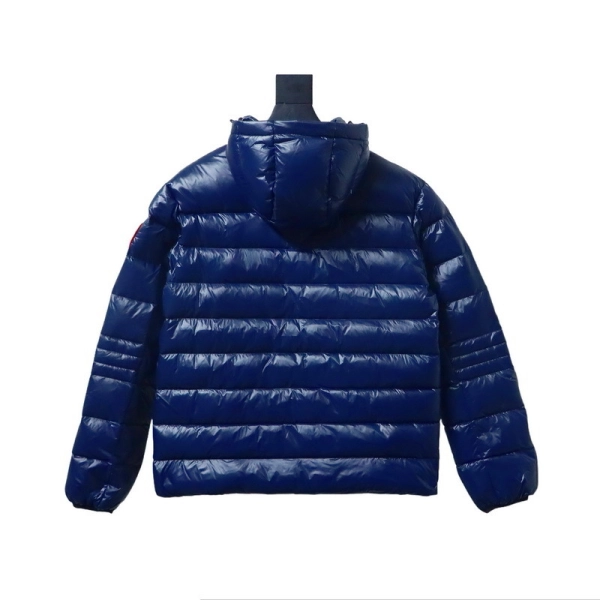 copy of Canada Goose Puff Checkered Down Jacket Dark Blue