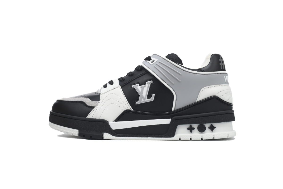 Pkkicks God Batch LOUIS VUITTON Trainer Black and gray