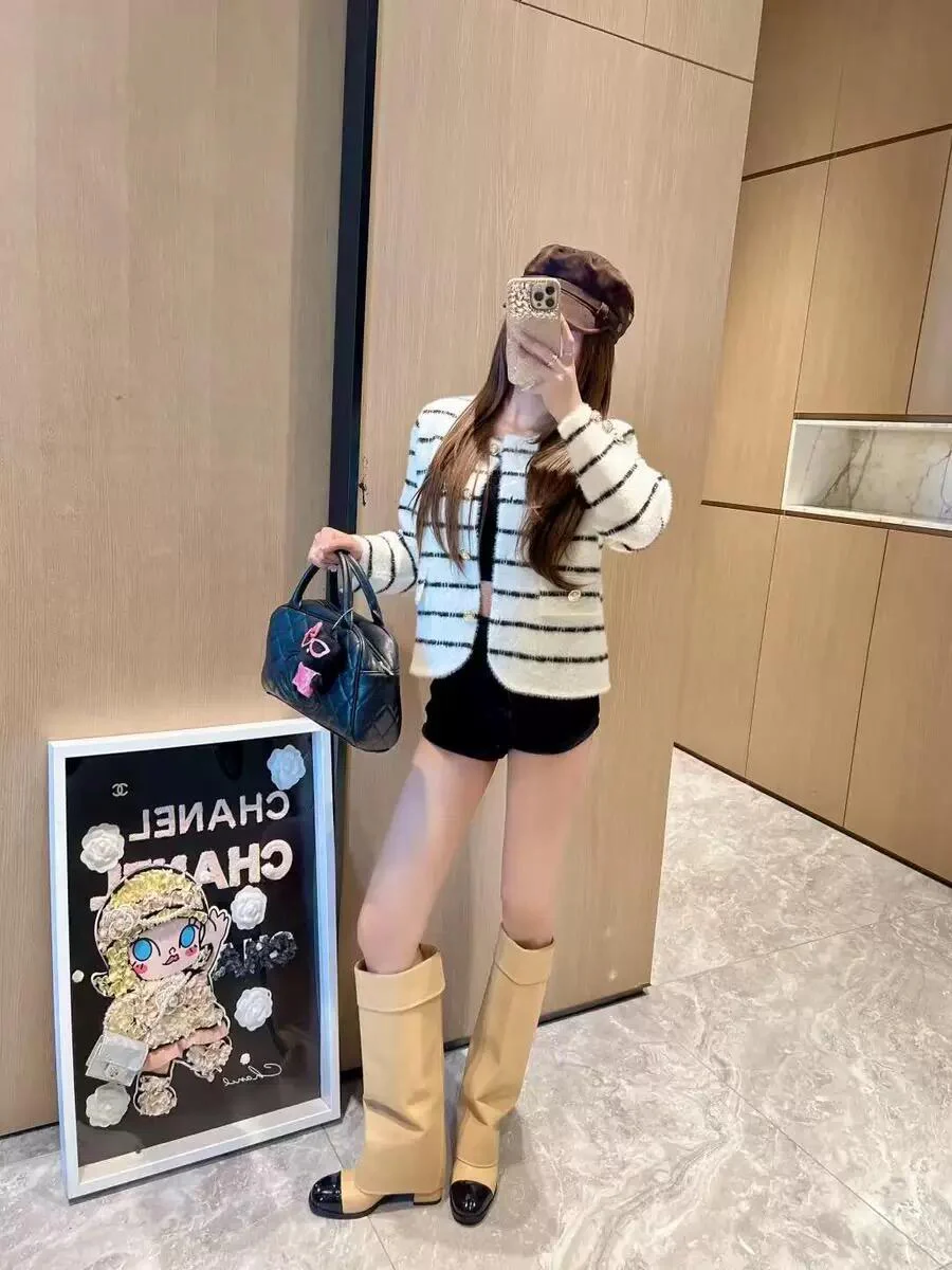 Chan New high-heeled boots