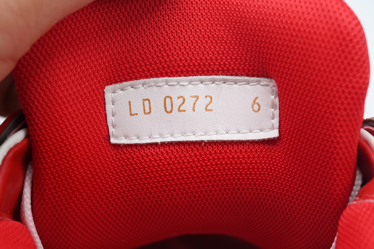 Pkkicks God Batch LOUIS VUITTON Trainer White Red