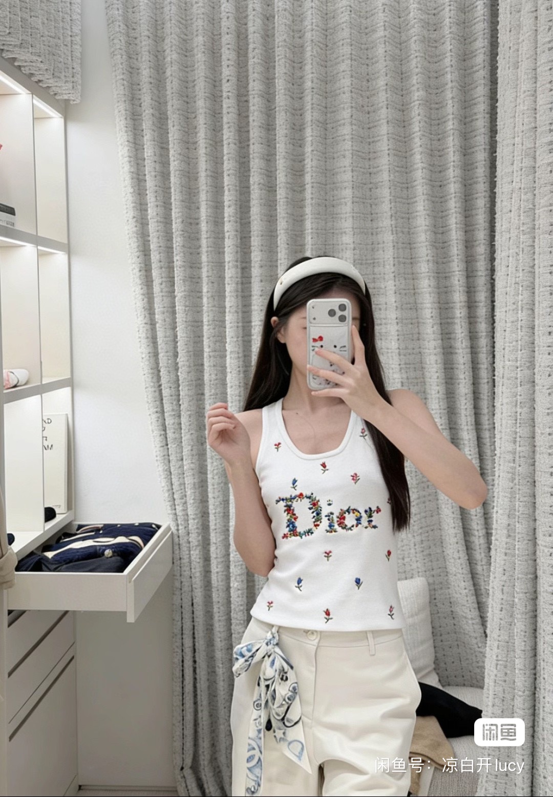 CD New embroidery knit vest
