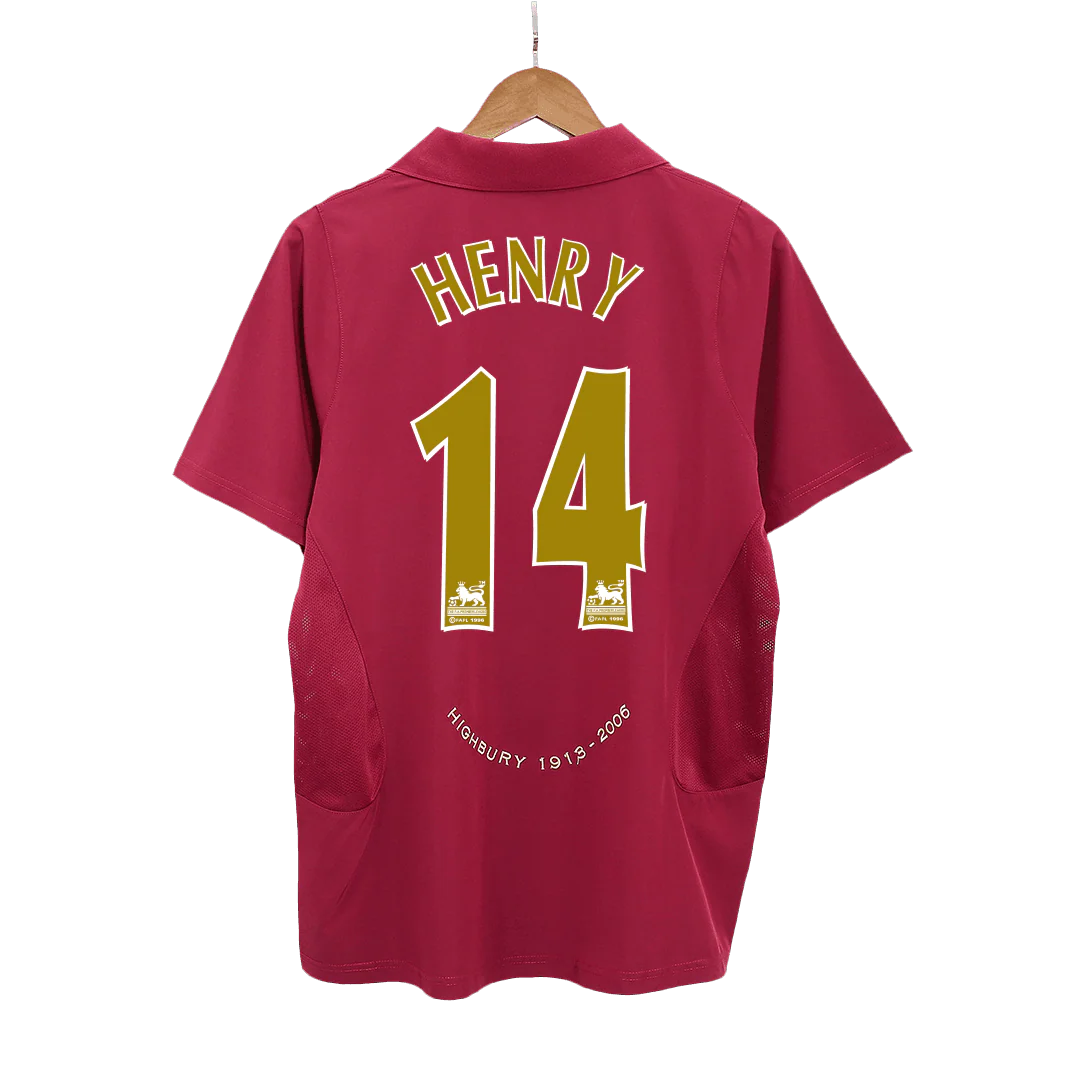 HENRY #14 Arsenal 2005/06 Home Retro Soccer Jersey
