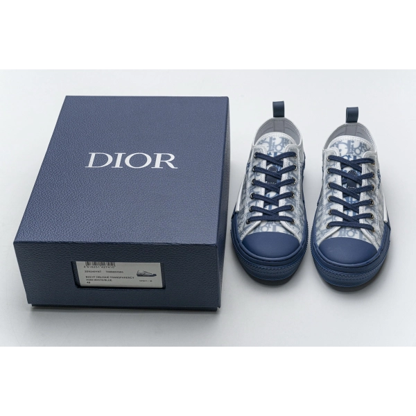 Dior B23 HT Oblique Transparency LOW T00962H565 White Blue