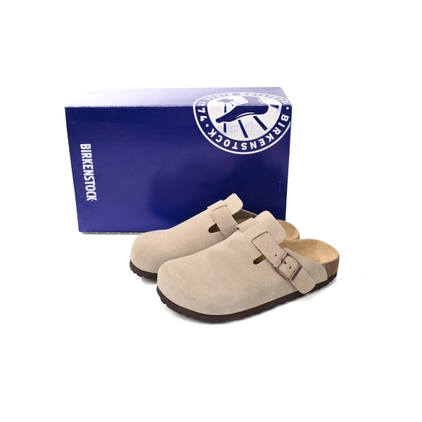 Birkenstock Boston Soft Footbed Suede Nude 1021003