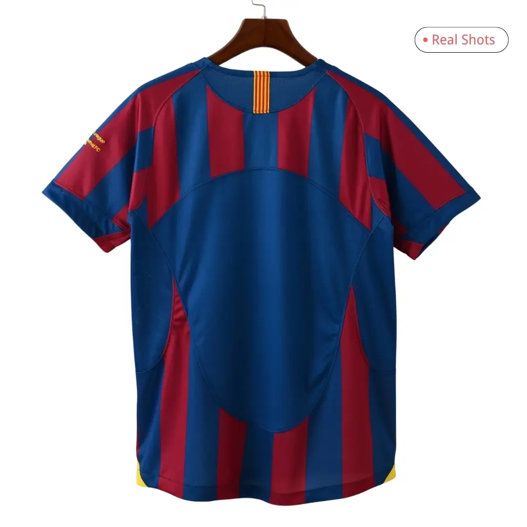 Barcelona 2005/06 Retro Home Soccer Jersey - UCL