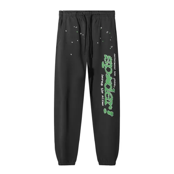Sp5der Punk V2 Hoodie & Sweatpant Set Slate Grey