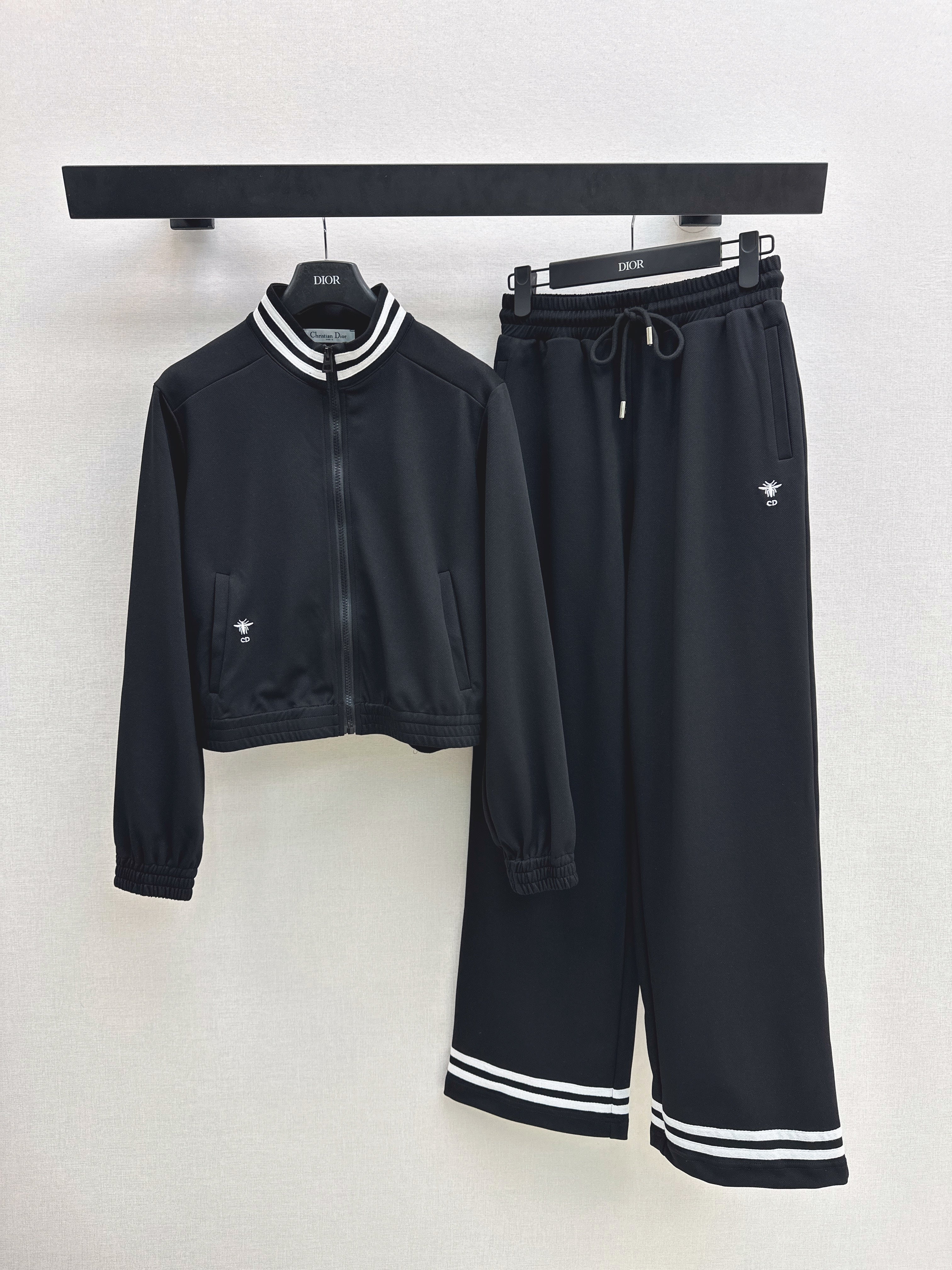 CD NEW bee embroideryjacket+straight pants set