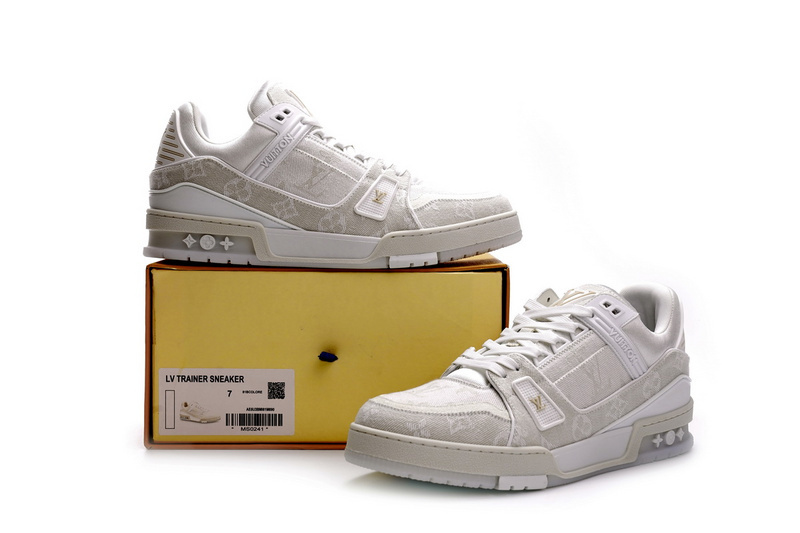Pkkicks God Batch LOUIS VUITTON Trainer White Denim MS0241