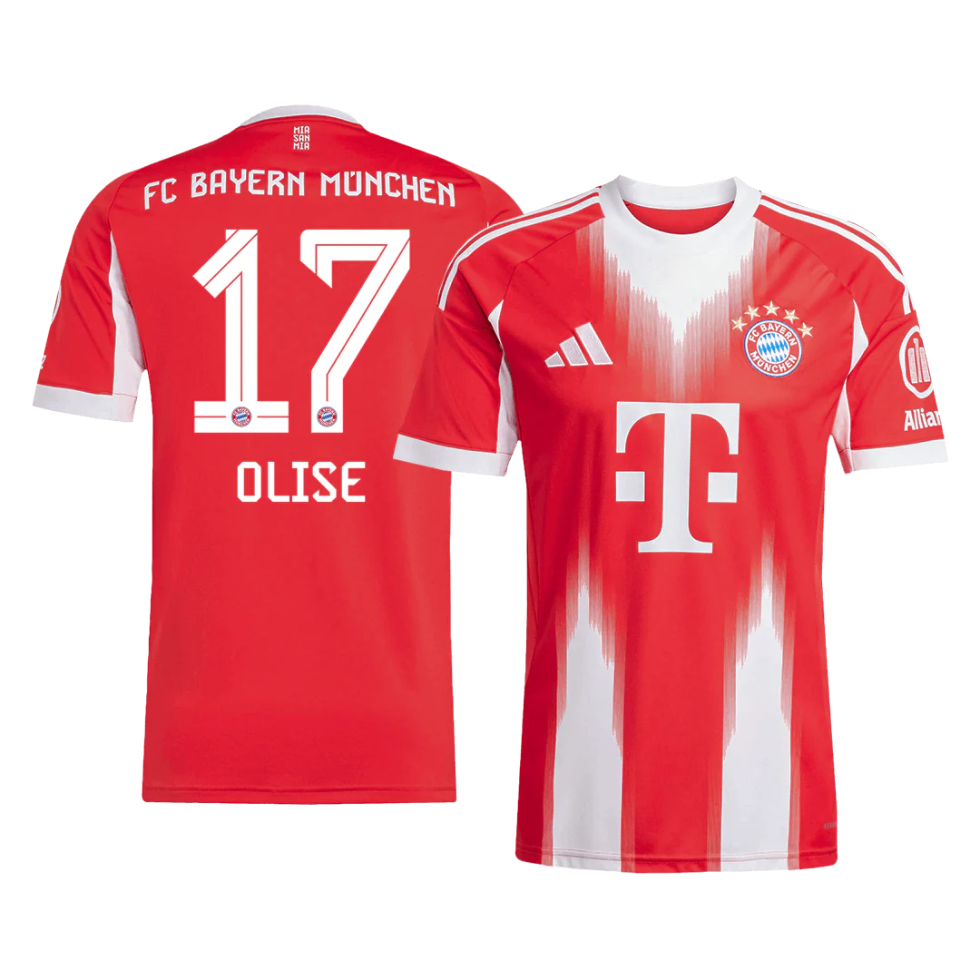 OLISE #17 Bayern Munich Home Soccer Jersey 2025/26