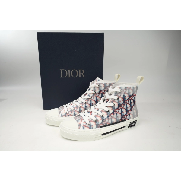 Dior B23 HT Oblique Transparency High Blue Red