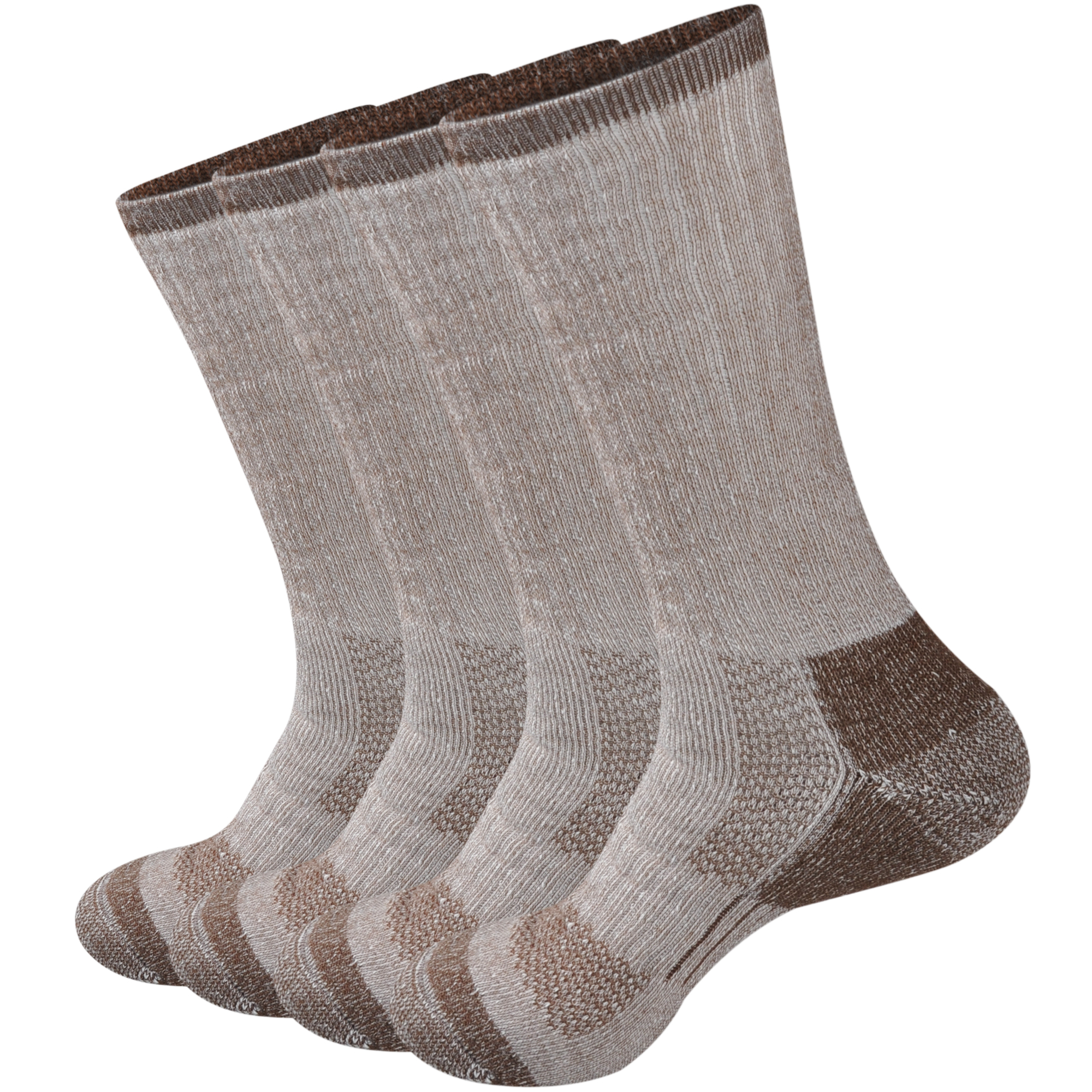 Men's Merino Wool Moisture Wicking Outdoor Hiking Heavy Duty Work Cushion Crew Socks