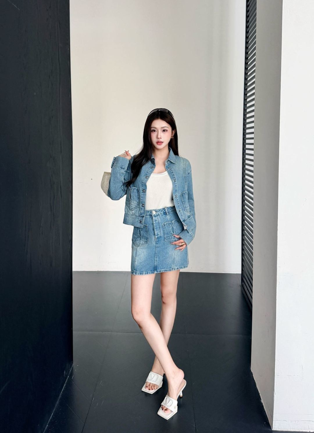 Chan New denim skirt